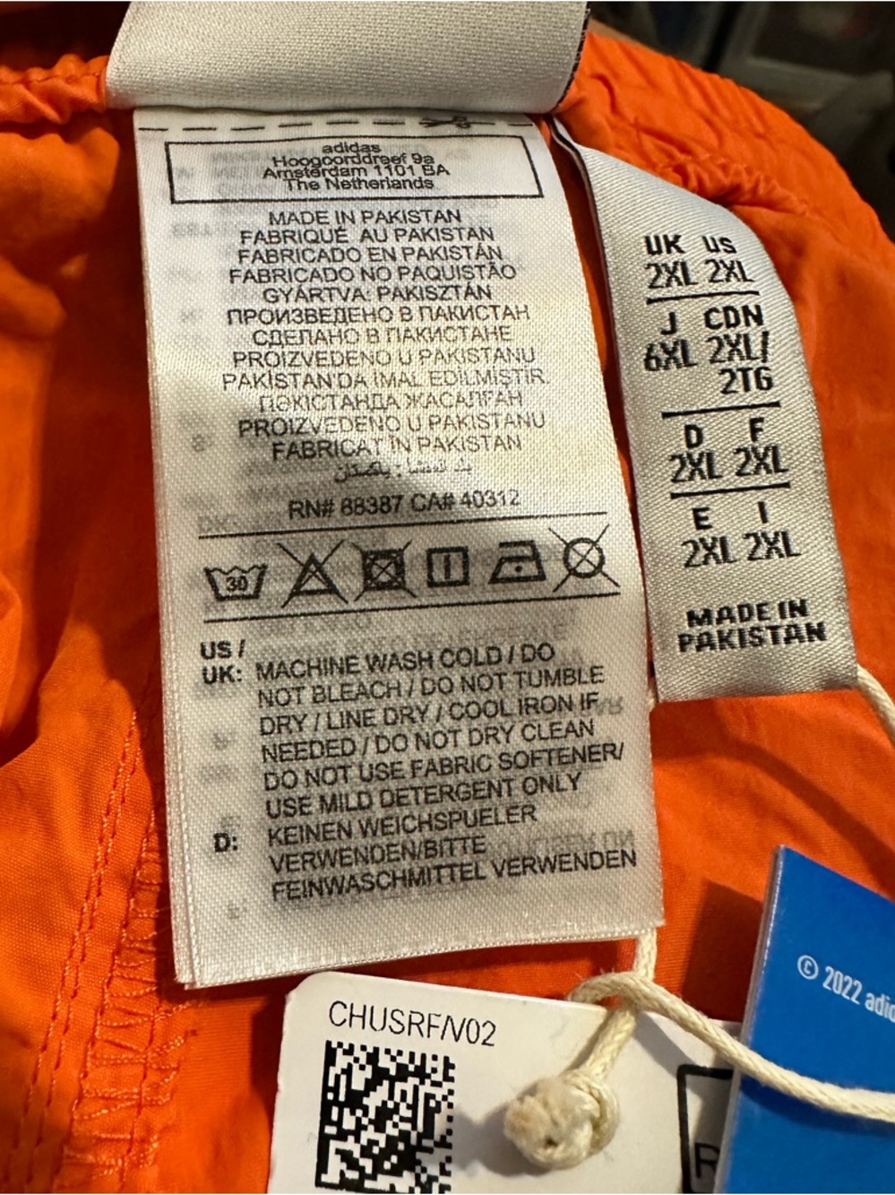 adidas Sprinter Shorts Bold Color Zipper Pockets Unlined Embroidered Logo - Picture 6 of 8